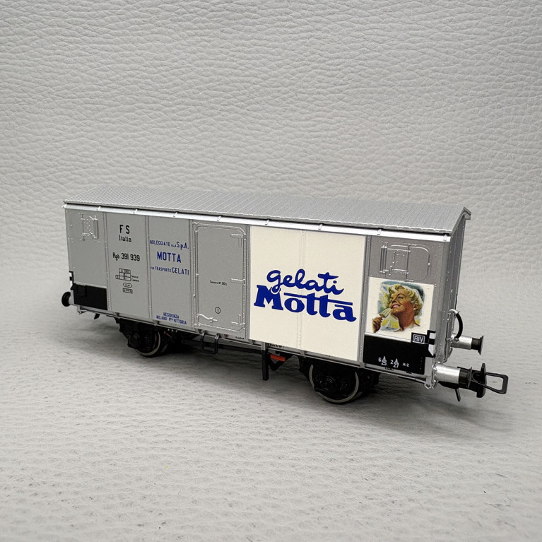 Wagon couvert réfrigéré de type Hgb, "Gelati Motta", FS - RIVAROSSI HR6711