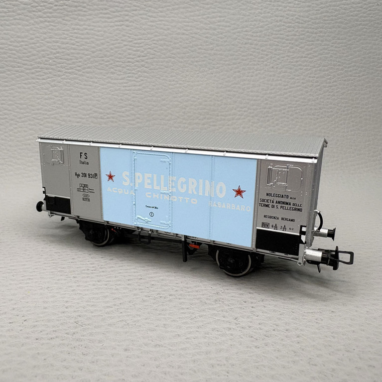 Wagon couvert réfrigéré de type Hgb, "San Pellegrino", FS - RIVAROSSI HR6712