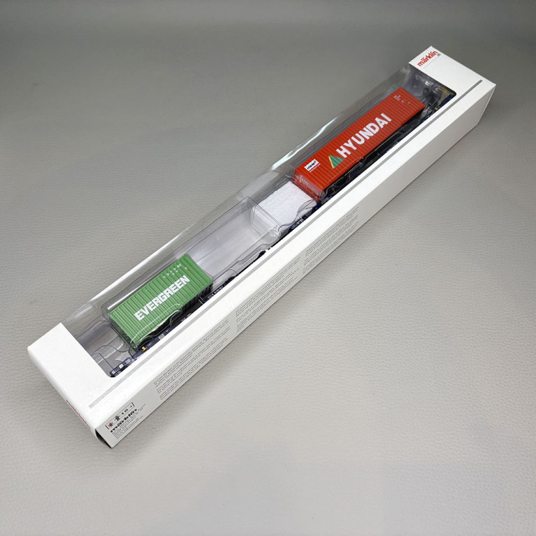 Wagon poche de type Sdggmrss S629 / T3000e, "Evergreen / Hyundai", VTG AG - MARKLIN 47474