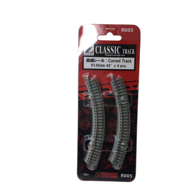 Rail courbe, R 145-45°, 4 pièces - ROKUHAN R005 - Z 1/220