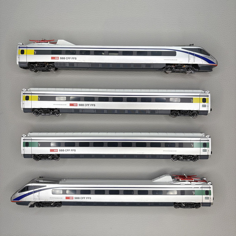 Train à grande vitesse pendulaire ETR 470 N°9, "Insubrico", 4 éléments, SBB CFF- RIVAROSSI HR2964
