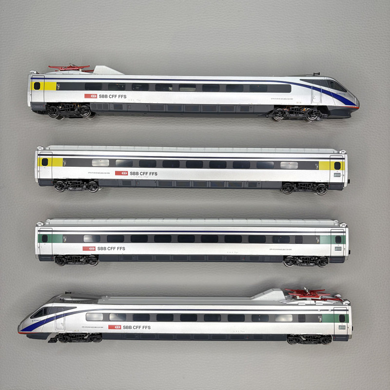 Train à grande vitesse pendulaire ETR 470 N°9, "Insubrico", 4 éléments, SBB CFF- RIVAROSSI HR2964S