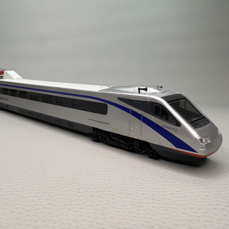 Train à grande vitesse pendulaire ETR 470 N°9, "Insubrico", 4 éléments, SBB CFF- RIVAROSSI HR2964S