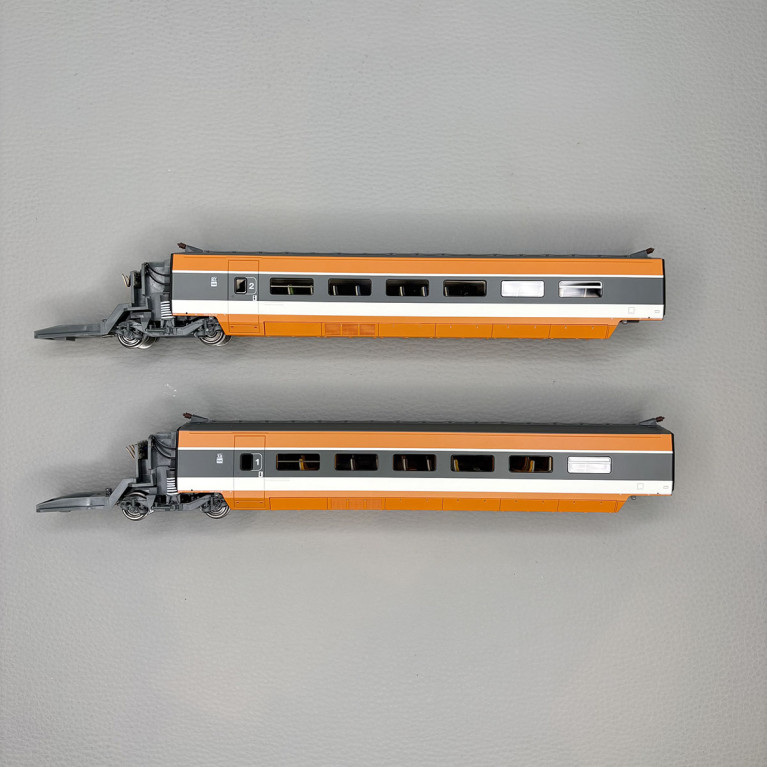 Complément TGV PSE, N°110, 2 éléments R3 + R7, Rame origine, suspension à ressort, SNCF - REE TGV-010