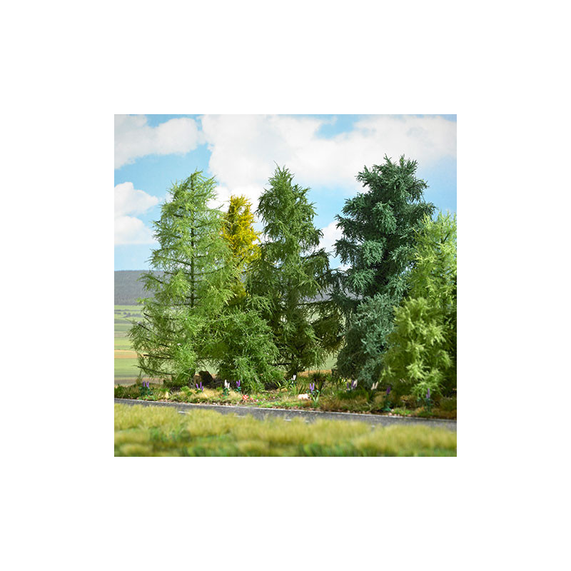 Mélèze, 210mm, bicolore de fin d'été - BUSCH 3817 - HO 1/87