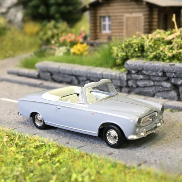 Peugeot 403, cabriolet, gris, 1956 - SAI 2537 - HO 1/87