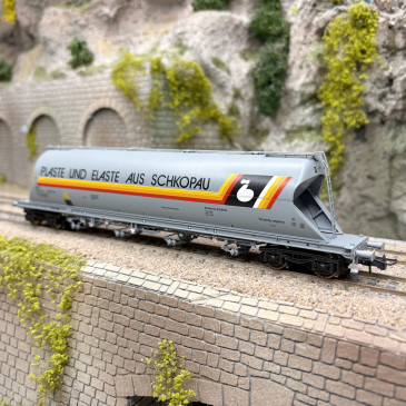 Wagon à silo type Uacs-y, transport de fine particule, DR, Ep. IV - ROCO 6600254 - HO 1/87