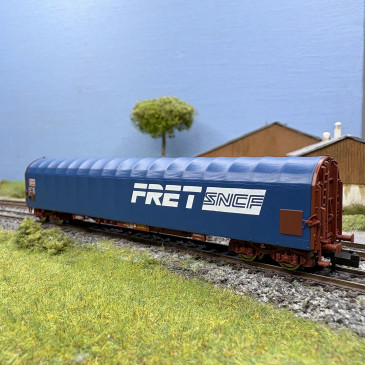 Wagon à bâche coulissante de type Rils, "FRET", SNCF, Ep V - FLEISCHMANN 6660144 - N 1/160