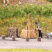Ensemble d'actions,  Empilage de bois - BUSCH 79941 - HO 1/87