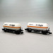 2 wagons citerne à gaz, deux essieux, "AgipGas", FS - ARNOLD HN6693