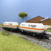 2 wagons citerne, deux essieux, "AgipGas", FS, Ep. IV - ARNOLD HN6693 - N 1/160