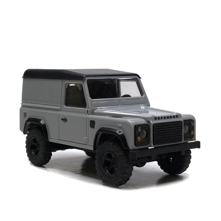 Land rover, Defender 90, gris - BUSCH 54356 - HO 1/87