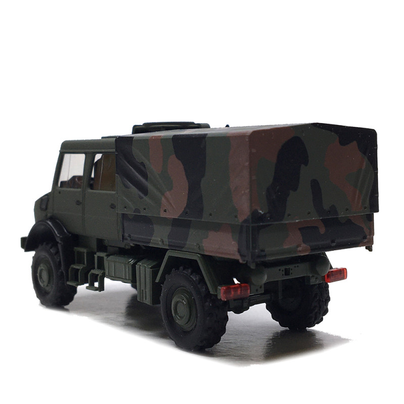 Mercedes Benz, Unimog U5023, double cabine, militaire - BUSCH 51087 - HO 1/87