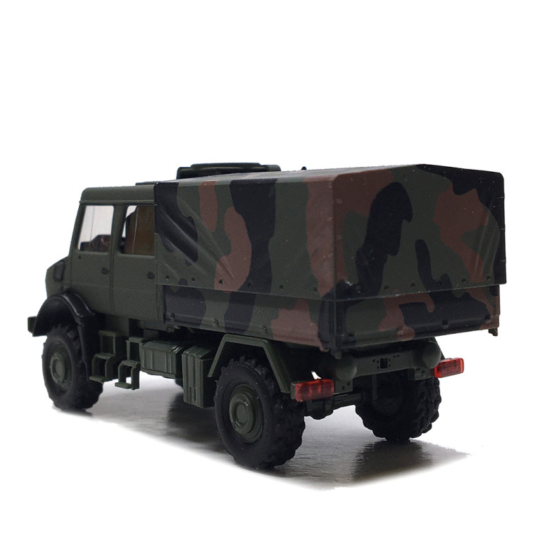 Mercedes Benz, Unimog U5023, double cabine, militaire - BUSCH 51087 - HO 1/87