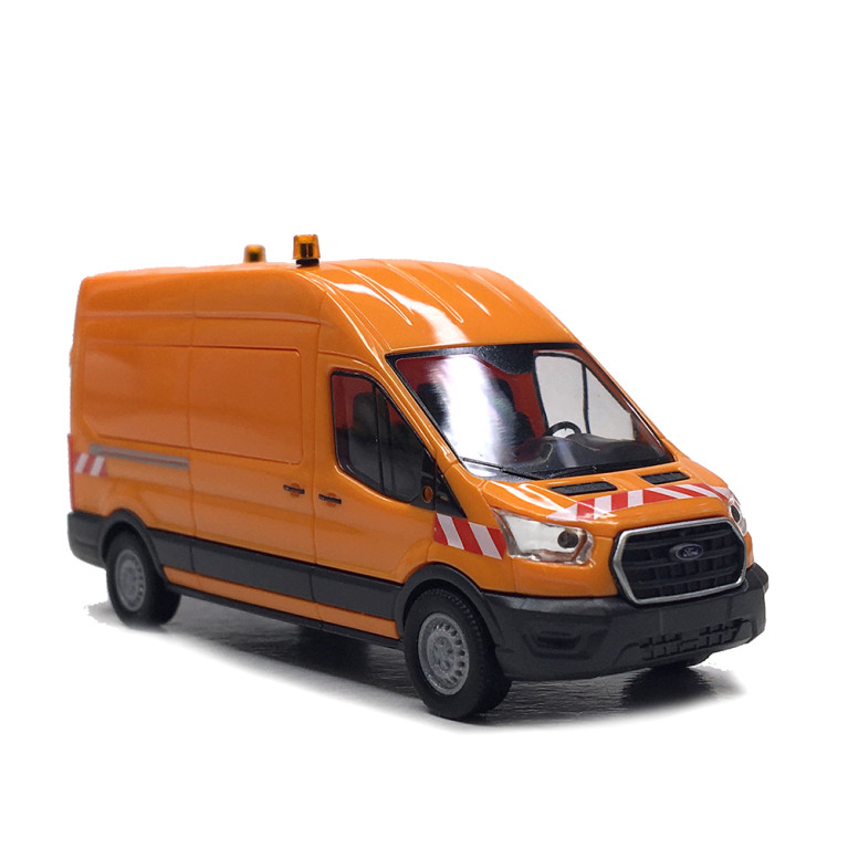 Ford Transit, custom, orange - BUSCH 54515 - HO 1/87