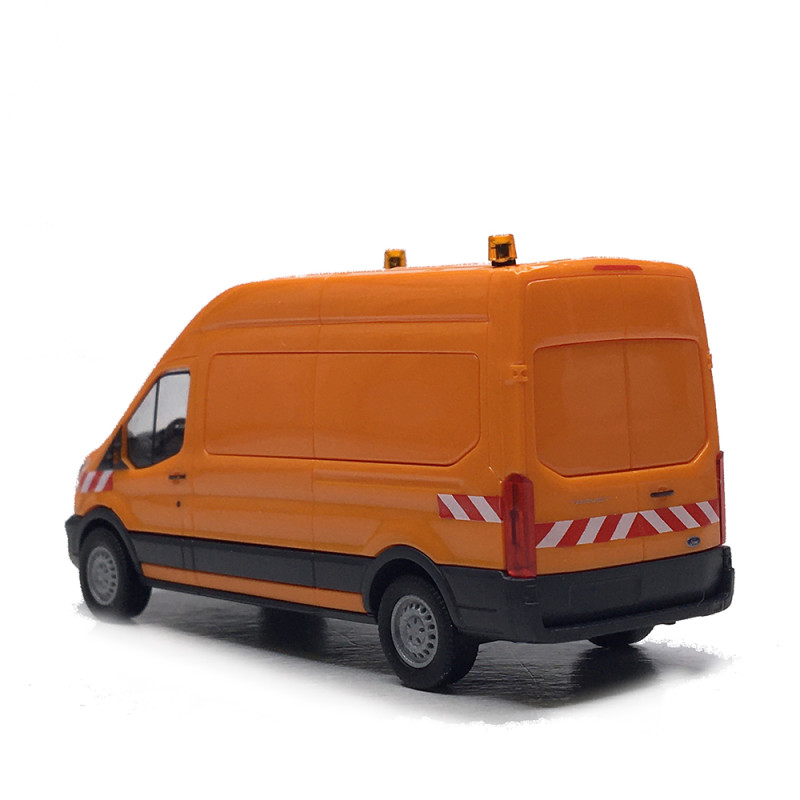Ford Transit, custom, orange - BUSCH 54515 - HO 1/87
