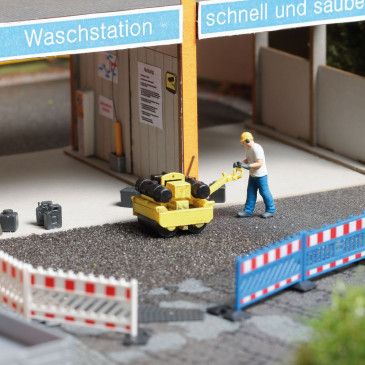 Ensemble d'actions, Roulement d'asphalte - BUSCH 79898 - HO 1/87
