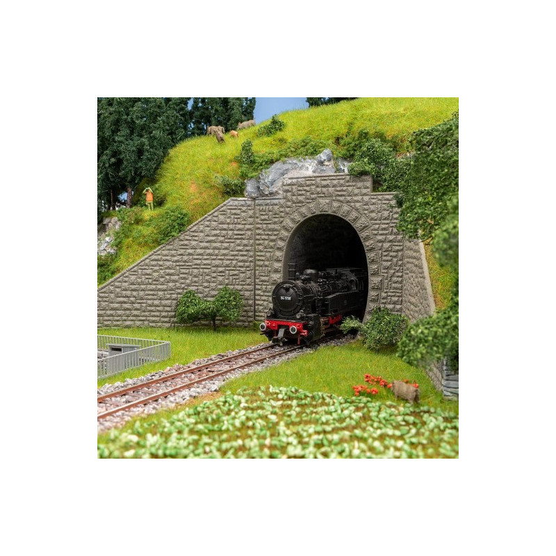 2 Entrées de tunnel, 1 voie - Faller 120576 - HO 1/87