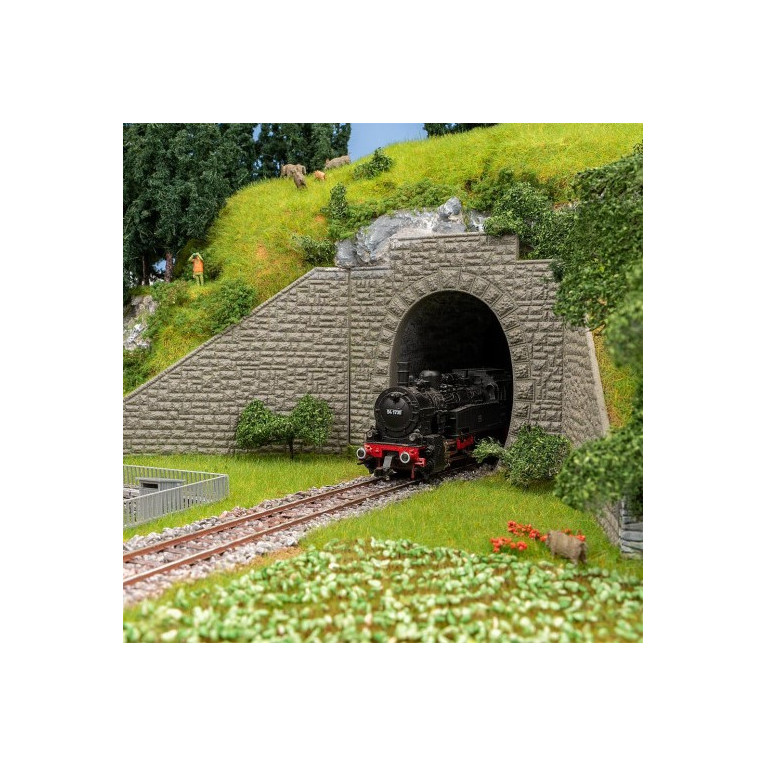 2 Entrées de tunnel, 1 voie - Faller 120576 - HO 1/87