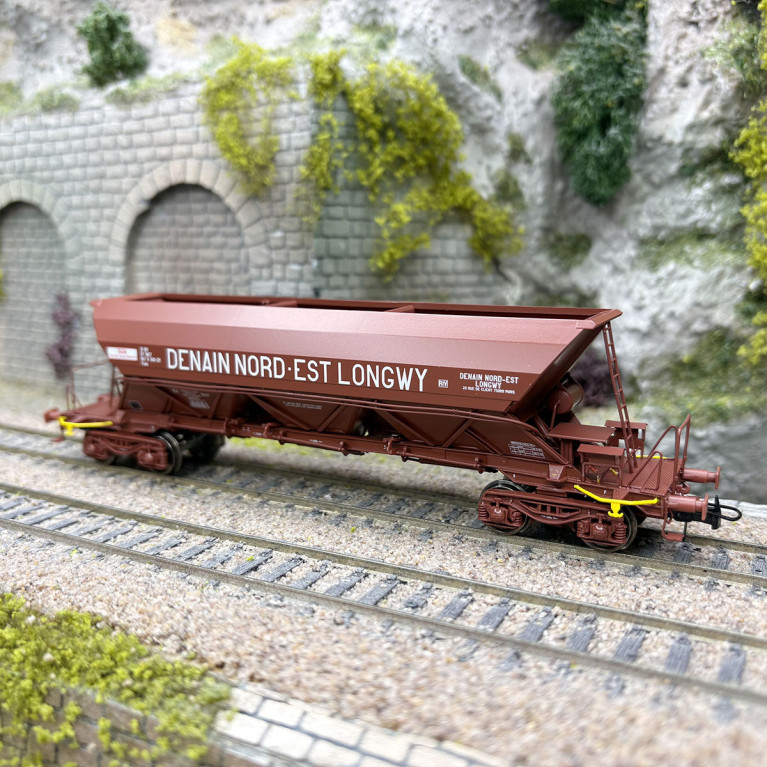 Wagon trémie EX Type 1, « DENAIN NORD-EST LONGWY », SNCF, Ep. IV - REE MODELES WB-863 - HO 1/87