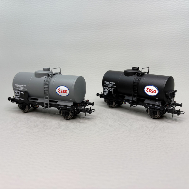 Coffret de 2 wagons citernes pétrole « ESSO », SNCF - REE MODELES WB-870