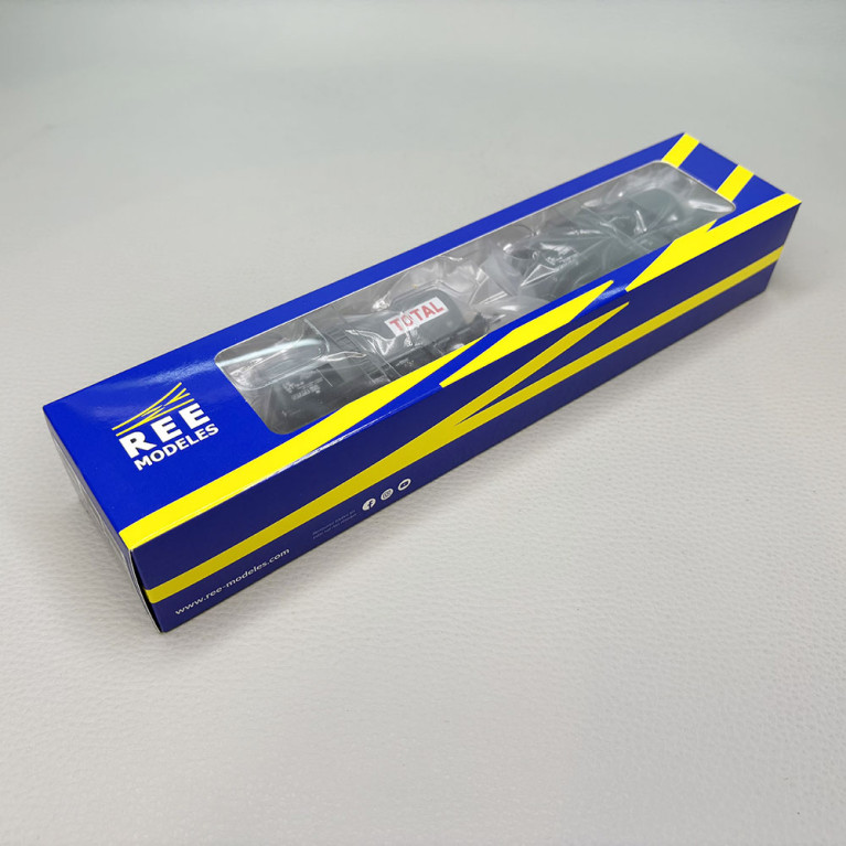 Coffret de 2 wagons citernes pétrole « TOTAL », SNCF - REE MODELES WB-872