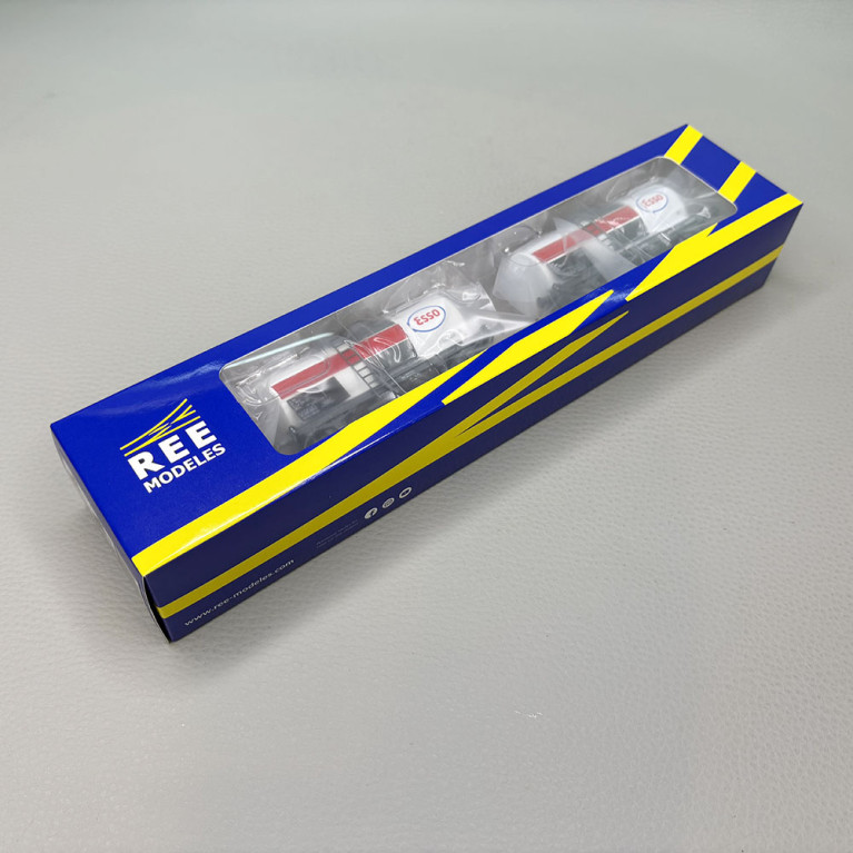 Coffret de 2 wagons citernes pétrole « ESSO », SNCF - REE MODELES WB-878