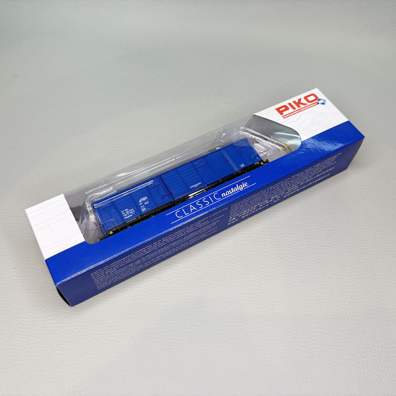 PIKO 24562 - Wagon couvert type Gbgkks, 2 essieux, livrée bleue, ČD Cargo