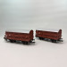 PIKO 28346 - Coffret de 2 wagons à lisses type Snh (avec cabine de frein) et Sn (sans cabine), PKP