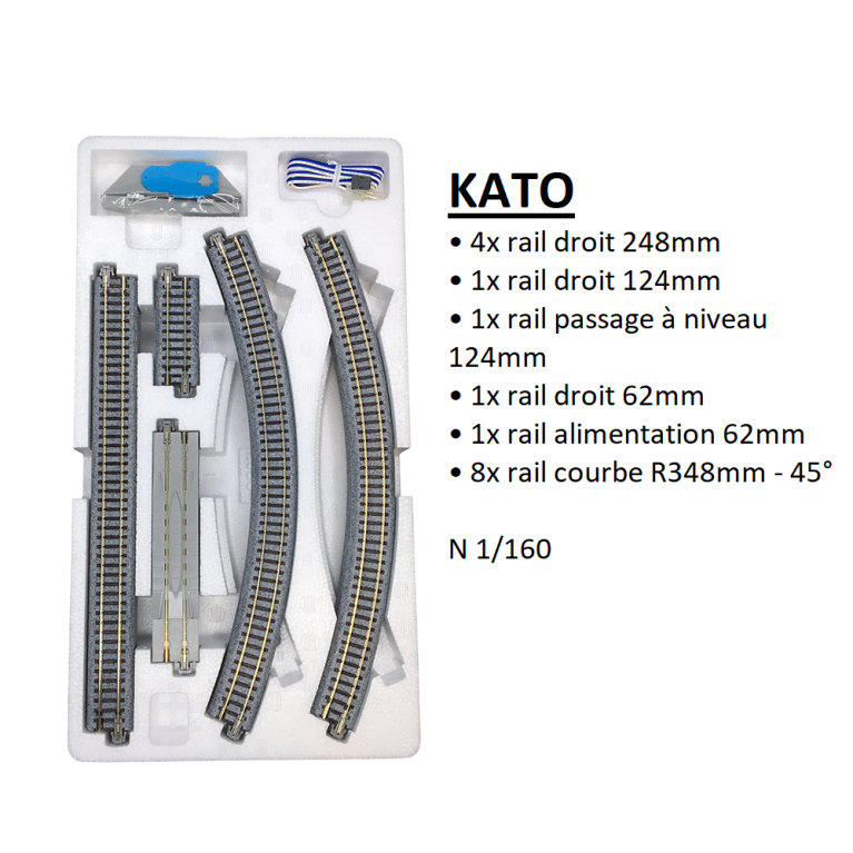 Jeu de variante V6,circuit ovale extérieur pour M1, Unitrack - KATO 20-865 - N 1/160
