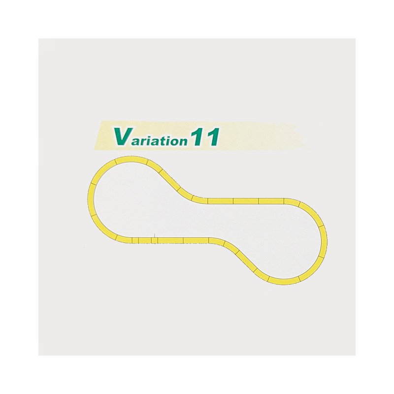 Jeu de variante V11, double voie, Unitrack - KATO 20-870 - N 1/160