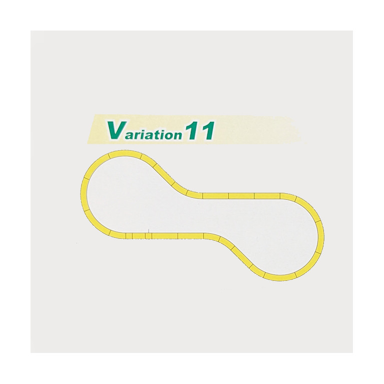 Jeu de variante V11, double voie, Unitrack - KATO 20-870 - N 1/160