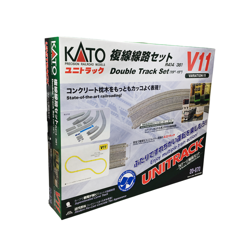 Jeu de variante V11, double voie, Unitrack - KATO 20-870 - N 1/160
