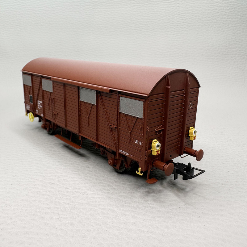 JOUEF HJ6294 - Coffret 2 wagons couverts type Gs, feux de fin de convoi, SNCF