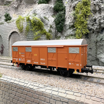 Wagon couvert de type J2, "train atelier", RENFE, Ep. IV - ELECTROTREN HE6096 - HO 1/87