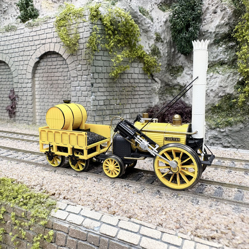 Locomotive à vapeur Stephenson's Rocket, livrée jaune, L&MR, Ep. I - HORNBY R30510 - HO 1/87