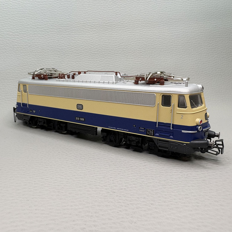 MARKLIN 30391 - Locomotive électrique E10.1309, livrée Rheingold bleu cobalt/beige, DB
