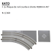 Rail de rue courbe, R180mm 45°, à droite, UNITRAM - KATO 40-104 - N 1/160