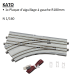 Aiguillage électrique de rue, R180mm, à gauche, UNITRAM - KATO 40-212 - N 1/160