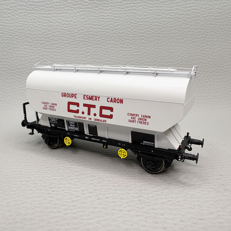 REE MODELES WB-879 - Wagon céréalier, "Fauvet-Girel", CTC, SNCF