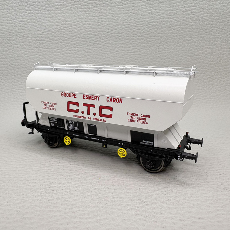 REE MODELES WB-879 - Wagon céréalier, "Fauvet-Girel", CTC, SNCF