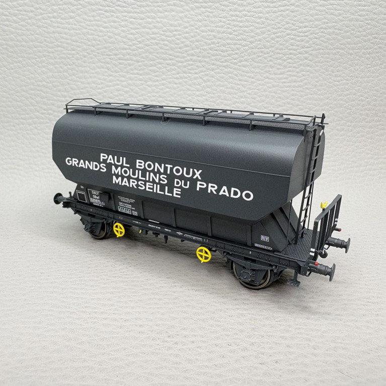 REE MODELES WB-881 - Wagon céréalier, "Fauvet-Girel", Grands Moulins du PRADO, SNCF