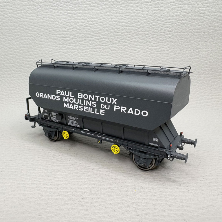 REE MODELES WB-881 - Wagon céréalier, "Fauvet-Girel", Grands Moulins du PRADO, SNCF