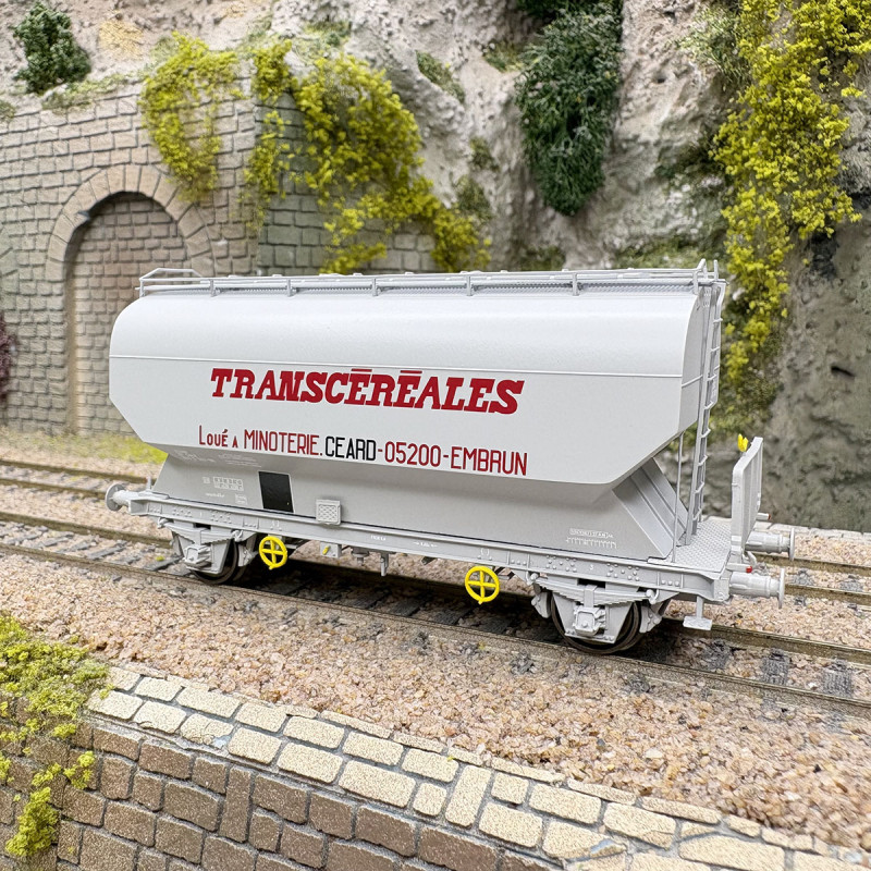 Wagon céréalier, "Fauvet-Girel", Transcéréales, Minoterie Ceard, SNCF, Ep. IV et V - REE MODELES WB-882 - HO 1/87