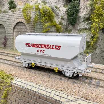 Wagon céréalier, "Fauvet-Girel", Transcéréales, CTC, SNCF, Ep. IV et V - REE MODELES WB-884 - HO 1/87