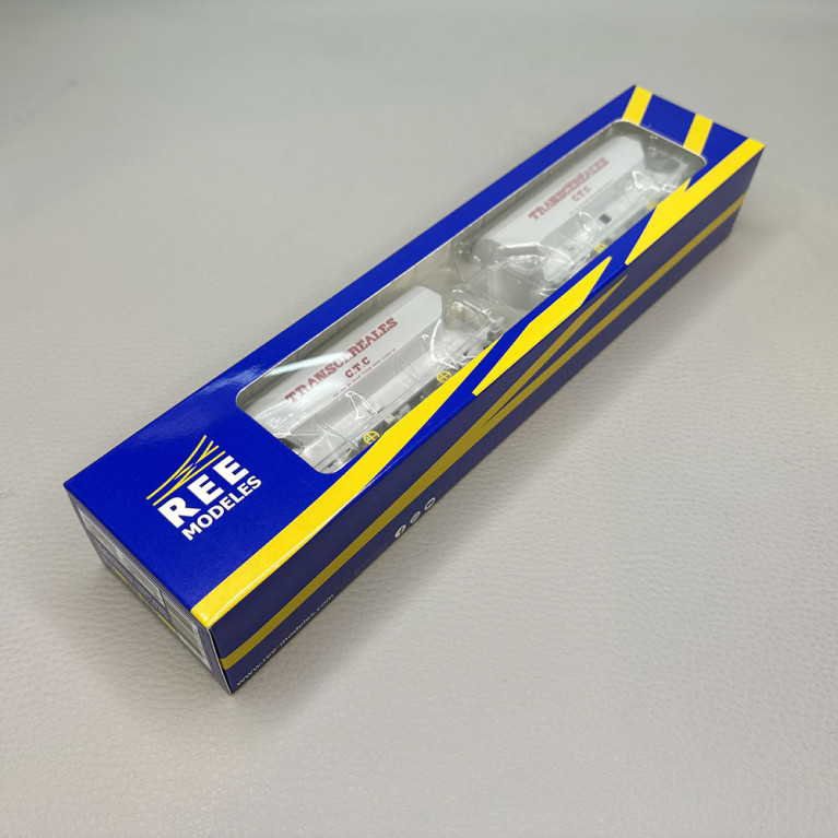 REE MODELES WB-885 - Coffret de 2 wagons céréaliers, "Fauvet-Girel", Transcéréales, CTC, SNCF