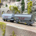 Coffret de 2 wagons céréaliers, "Fauvet-Girel", CTC, SNCF, Ep. III - REE MODELES WB-887 - HO 1/87