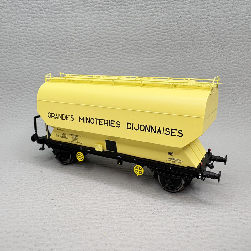 REE MODELES WB-891 - Wagon céréalier, "Fauvet-Girel", Grandes Minoteries Dijonnaises, SNCF