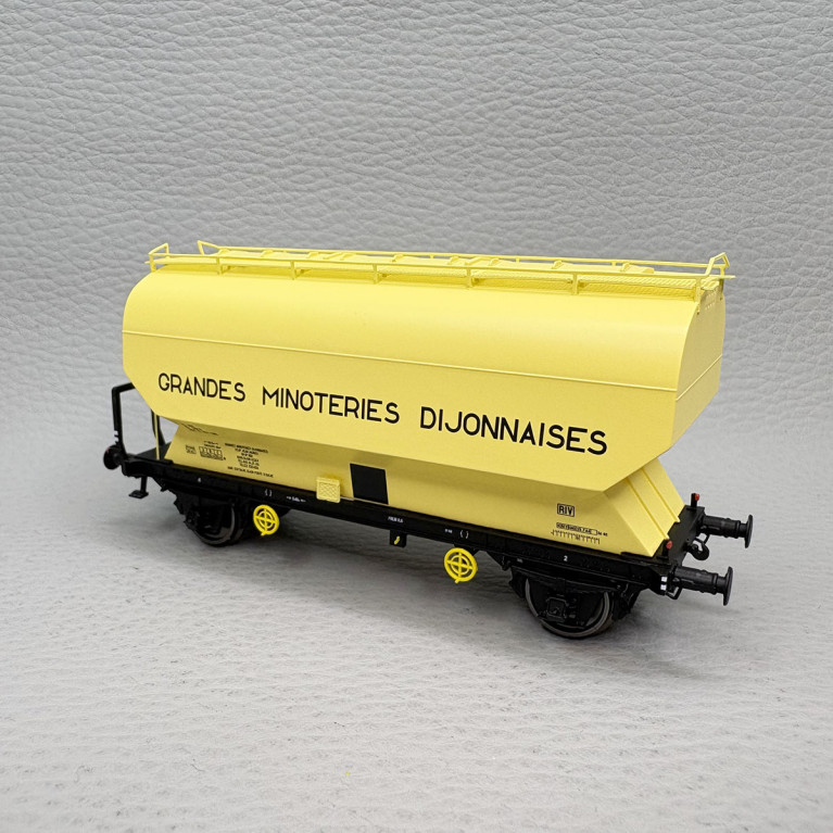 REE MODELES WB-891 - Wagon céréalier, "Fauvet-Girel", Grandes Minoteries Dijonnaises, SNCF