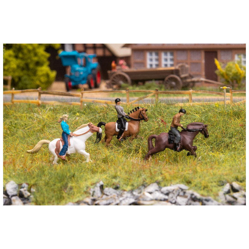 Chevaux et cavaliers - Faller 151746 - HO 1/87